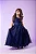 Vestido Luxo Encanto Longo Azul Petróleo - Imagem 1
