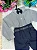 Conjunto Social Encanto Linho Mescla Calça Preta - Imagem 3
