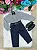 Conjunto Social Encanto Linho Mescla Calça Preta - Imagem 1