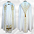 Conjunto de Benção Capa de Asperge + Véu Umeral + Estola Sacerdotal CG 335 - Imagem 1