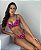 Biquíni Capri Meia Taça  Animal Print Rosa  Tanga Reversível - Imagem 3