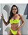 Biquíni Cancún Tomara que Caia Amarelo Neon Glow com Fivela - Imagem 1