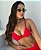 Biquíni Amalfi Vermelho Texturizado Hot Pants - Imagem 2