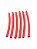 Termo Retratil 3,2mm Vermelho (40 cm) - Imagem 1