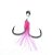 Suporte Hook 1/0 Slow Duplo com Flash Atrativo (Kevlar Branco) - Imagem 2