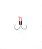 Suporte Hook 5/0 Simples com Flash Atrativo Glow (2 unidades) - Imagem 2