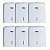 Kit 6x Dispenser p/ Toalha Branco New Classic - Nobre - Imagem 2