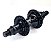 Par de Cubos BMX 36 Furos Rolamentados Cog 9 Preto - Imagem 3