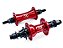 Par de Cubos BMX 36 Furos Rolamentados Cog 9 Vermelho - Imagem 1