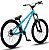 Bicicleta Aro 26 CR-S Quadro Cromoly Pedivela 3 Peças Suspensão Freio Hidráulico - Azul - Imagem 3