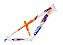 QUADRO 26" PRO-X RUSTIC - BRANCO / LARANJA NEON - Imagem 1