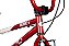 Bicicleta Bmx Aro 20 Retro ProX Serie 5 Pneu Balão Vermelho Branco - Imagem 4