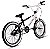 Bicicleta Bmx Aro 20 Retro ProX Serie 5 Pneu Balão Branco Preto - Imagem 3