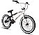 Bicicleta Bmx Aro 20 Retro ProX Serie 5 Pneu Balão Branco Preto - Imagem 1
