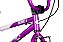 Bicicleta Bmx Aro 20 Retro ProX Serie 5 Pneu Balão Roxo Branco - Imagem 4