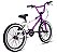 Bicicleta Bmx Aro 20 Retro ProX Serie 5 Pneu Balão Roxo Branco - Imagem 6