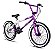 Bicicleta Bmx Aro 20 Retro ProX Serie 5 Pneu Balão Roxo Branco - Imagem 1