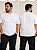 Kit 2 Camisas Masculinas Básicas - Cor Branca - Imagem 2