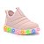 TENIS INFANTIL COM LED NOVOPÉ QUARTZO/PESSEGO - Imagem 1