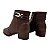BOTA CUTURNO MOLECA CANO E SALTO BAIXO MARRON FEMININO - Imagem 7