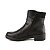 BOTA MISSISSIPI CANO CURTO PRETO ZIPER SALTO BAIXO - Imagem 2