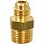 MEIA UNIÃO 1/2" NPT X 3/8 SAE - P/ GAS E REFRIGERAÇÃO - Imagem 1