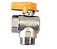 VÁLVULA ANGULAR 90º P/GAS - 3/4" MACHO X 3/4" FÊMEA - Imagem 1