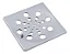 Ralo Tampa Grelha Quadrada 10x10 Com Fecho Rotativo Abre E Fecha Em Aço Inox (Sem porta Grelha) - Imagem 1