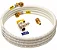 KIT - TUBO MULTICAMDA P/GAS 16MM UV EMMETI  + CONEXÕES - PRONTO PARA INSTALAÇÃO - Imagem 1
