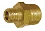 Niple Redução 1/2 X 1/4 Npt Latão - Imagem 2