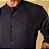 CAMISA GOLA PADRE VICENZA MANGA LONGA OXFORD PRETA - Imagem 2