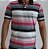 CAMISA POLO PREMIUM LISTRADA ROSA / CAQUI EDGE - Imagem 3