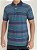 CAMISA POLO PREMIUM LISTRADA AZUL / VERDE ÁGUA EDGE - Imagem 2