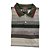 CAMISA POLO PREMIUM LISTRADA CINZA / VERDE EDGE - Imagem 3