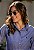 CAMISA FEMININA SOCIAL MANGA LONGA MICRO LISTRAS BLUE - Imagem 1