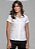 CAMISA FEMININA SOCIAL MANGA CURTA MICRO ESTAMPA BRANCA - Imagem 3
