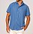 CAMISA LINHO MC ANKOR AZUL JEANS ESCURO - Imagem 1