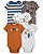 Kit Body 5 Peças Dog Marrom - 24m (18 a 24 meses) - Carter's - Imagem 1