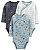 Kit Body 3 Peças Transpassado Dino Azul - 24m (18 a 24 meses) - Carter's - Imagem 1