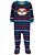Pijama com pezinho Bicho Listrado - 18m (12 a 18 meses) - Carter's - Imagem 1