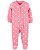 Pijama com pezinho Poa Rosa - 2T (2 a 3 anos) - Carter's - Imagem 1