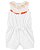 Romper Branco Listra Laranja/Rosa - RN - Carter's - Imagem 1