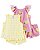 Kit Pijama 4 Peças Xadrez Amarelo/Rosa - 2T (2 a 3 anos) - Carter's - Imagem 1