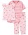 Kit Pijama 4 Peças Cereja Rosinha - 2T (2 a 3 anos) - Carter's - Imagem 1