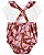 Jardineira Body Marrom Folhas Rosa - 6m (3 a 6 meses) - Carter's - Imagem 2