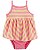 Body Vestido Listrado Amarelo/Rosa - RN - Carter's - Imagem 1