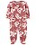 Pijama com pezinho Borboleta Coral - 6m (3 a 6 meses) - Carter's - Imagem 1