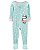 Pijama com pezinho Panda Verde/Rosa - 24m (18 a 24 meses) - Carter's - Imagem 1