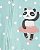 Pijama com pezinho Panda Verde/Rosa - 24m (18 a 24 meses) - Carter's - Imagem 2