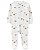 Pijama com pezinho Branco Ovelinha - 3m (1 a 3 meses) - Carter's - Imagem 1